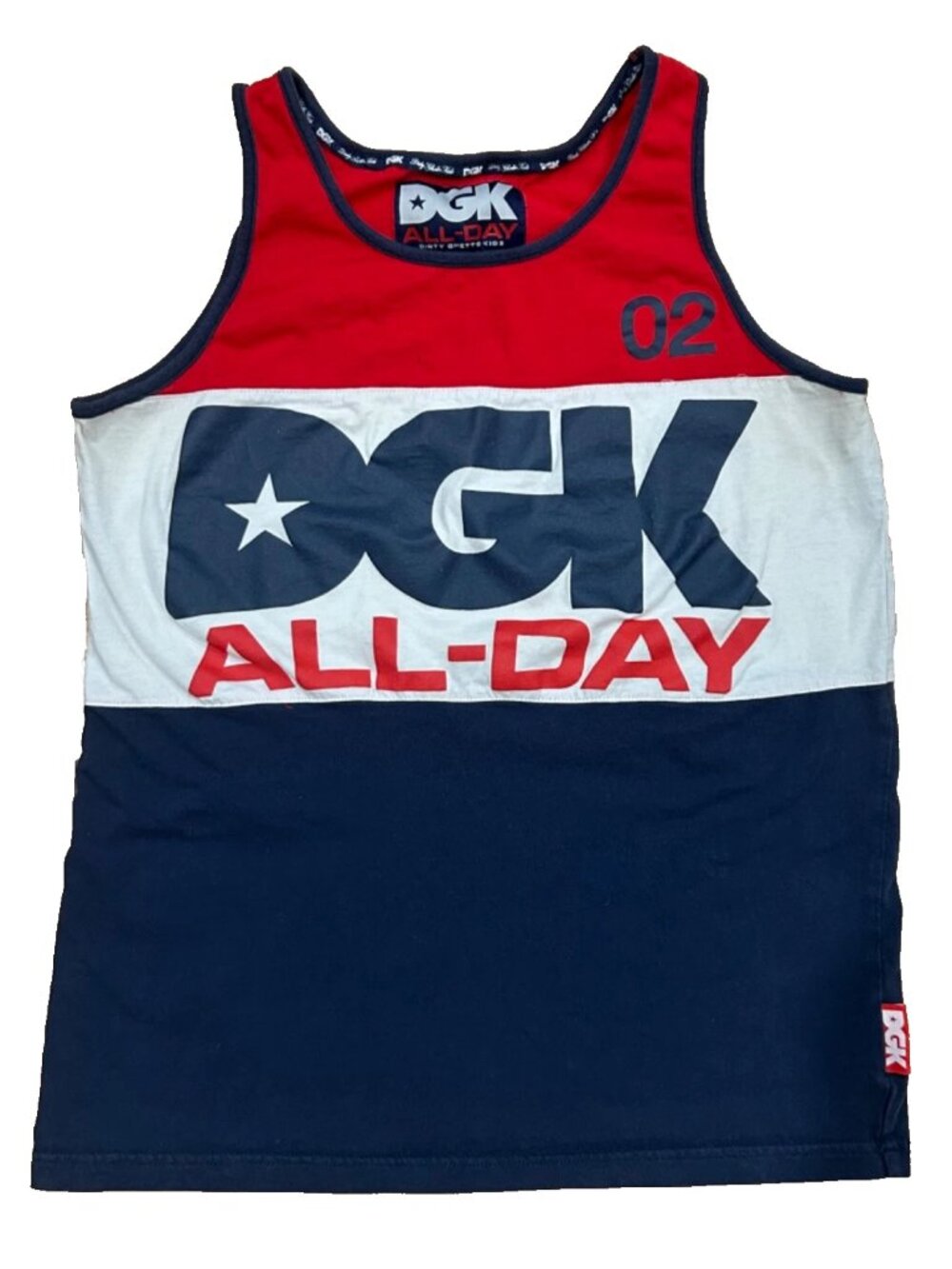 DGK Dirty Ghetto Kids Men's S All Day Tank Top Y2K
